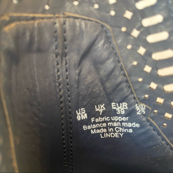 Carlos Santana - Navy Suede Chunky Heel Sandal - Sz: 9 - Picture 9 of 10